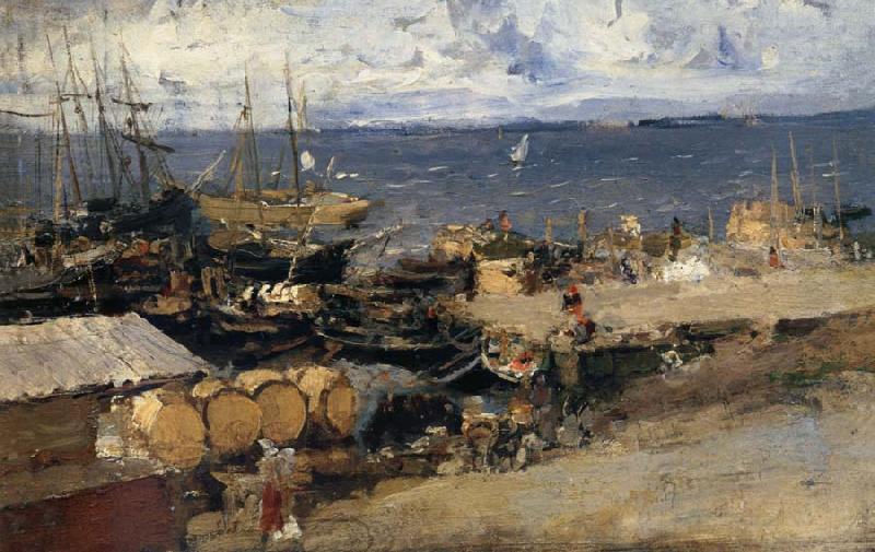 Konstantin Korovin Port Sweden oil painting art